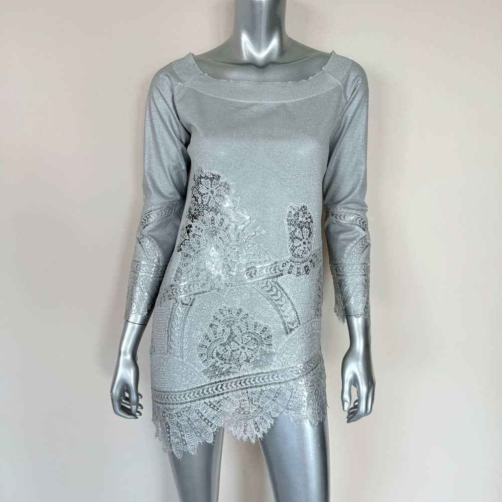 NWT!!! Ermanno Scervino women top size 40IT or 4US Authentic Retail 950$